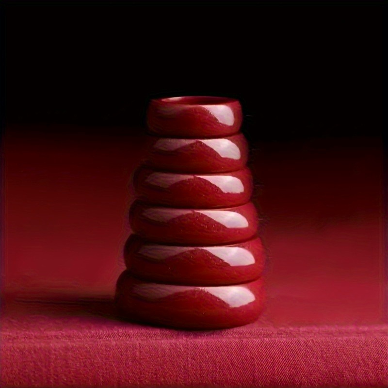 Cinnabar Ring Set with Low Cinnabar Content